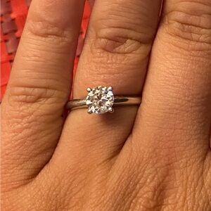 Zales Silver Diamond Ring